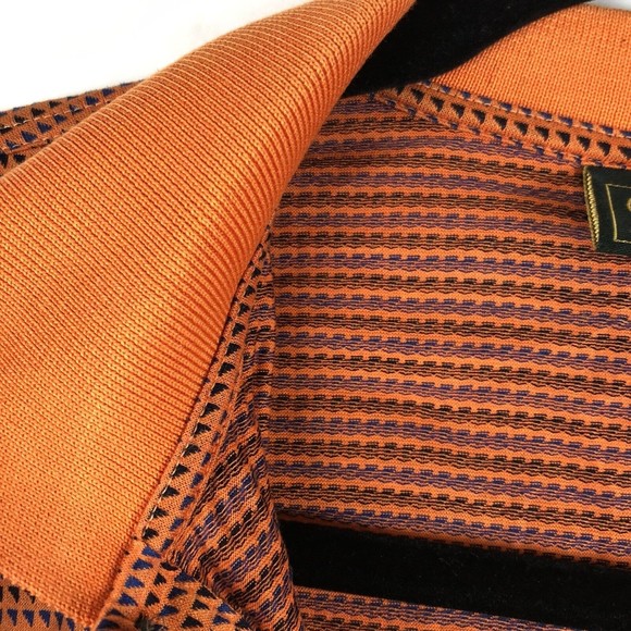 Bobby Jones Collection Mens Golf Polo Size Large Orange - Picture 4 of 7